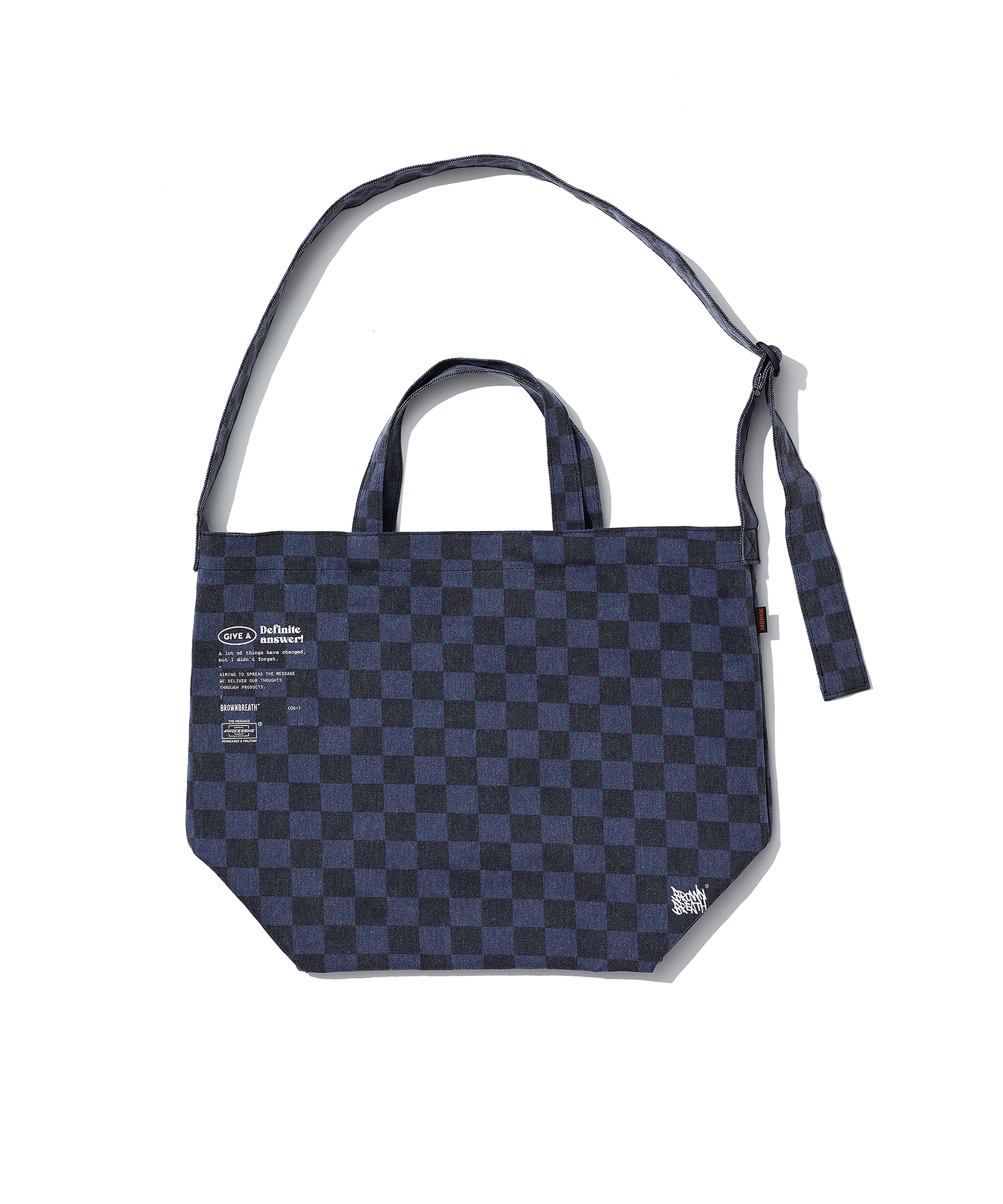 STM CROSS BAG - NAVY brownbreath