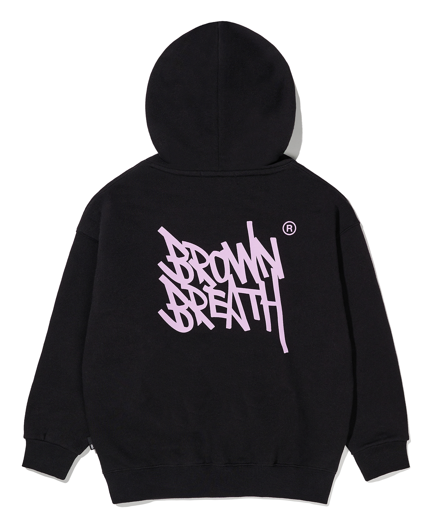 KIDS TAG HOODIE - BLACK brownbreath