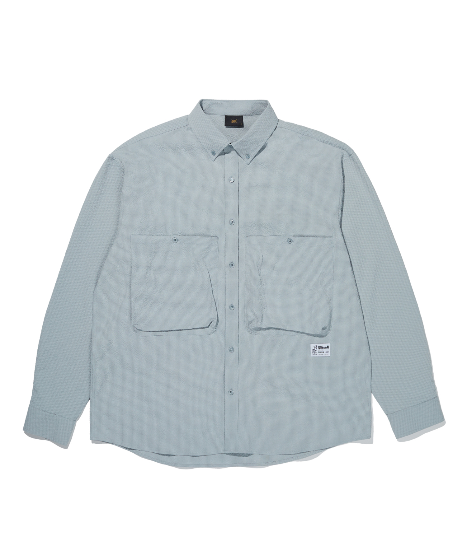 B BIG POCKET SHIRTS - LIGHT BLUE brownbreath