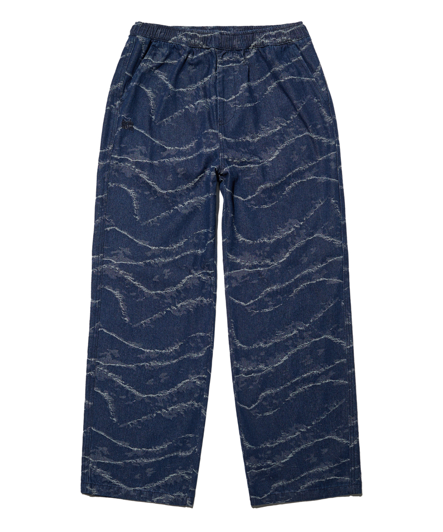 TAG GLITCH PANTS - INDIGO brownbreath