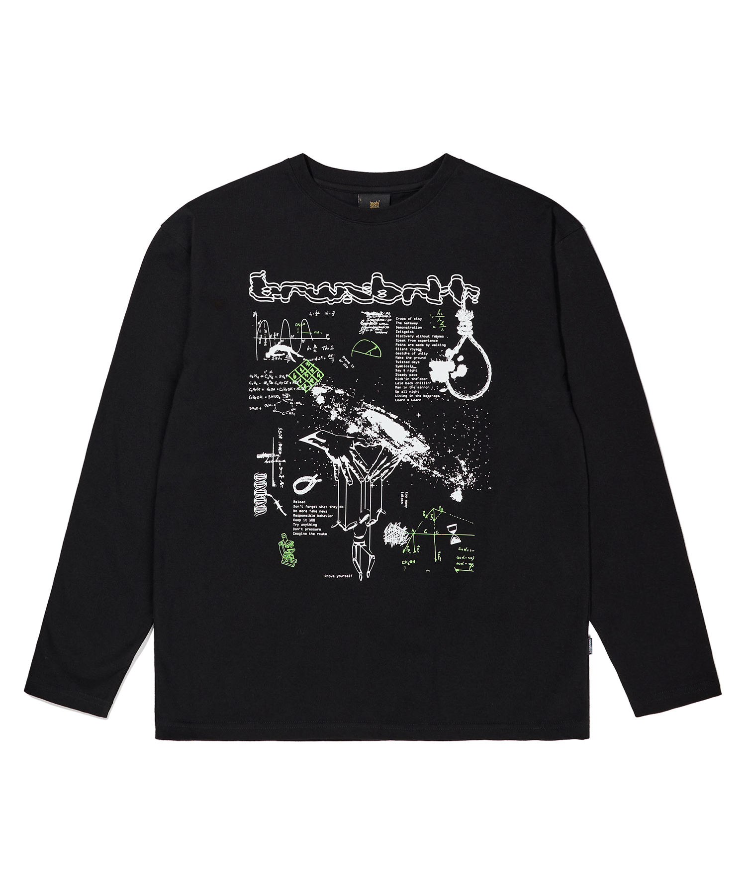 MATH LONGSLEEVE - BLACK brownbreath