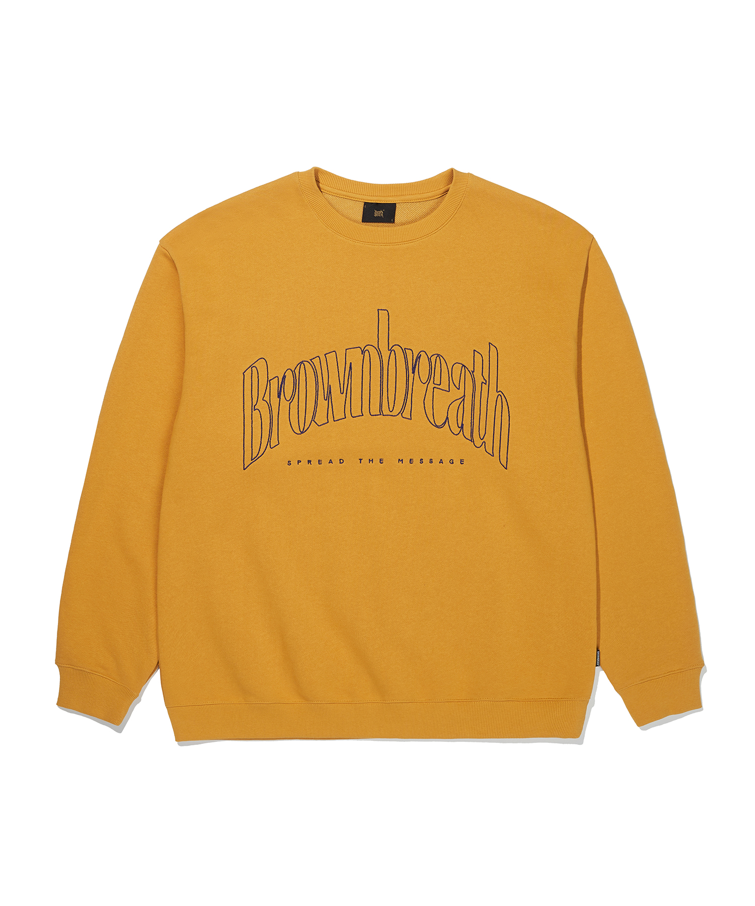 ARCH CREWNECK - MUSTARD brownbreath