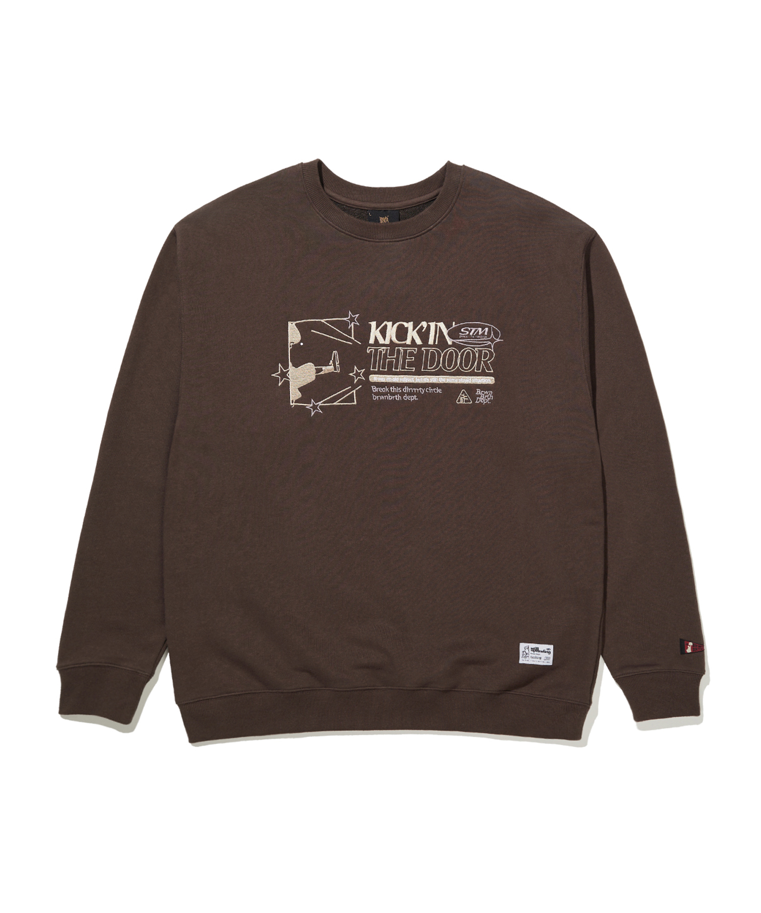 KICKIN CREWNECK - BROWN brownbreath