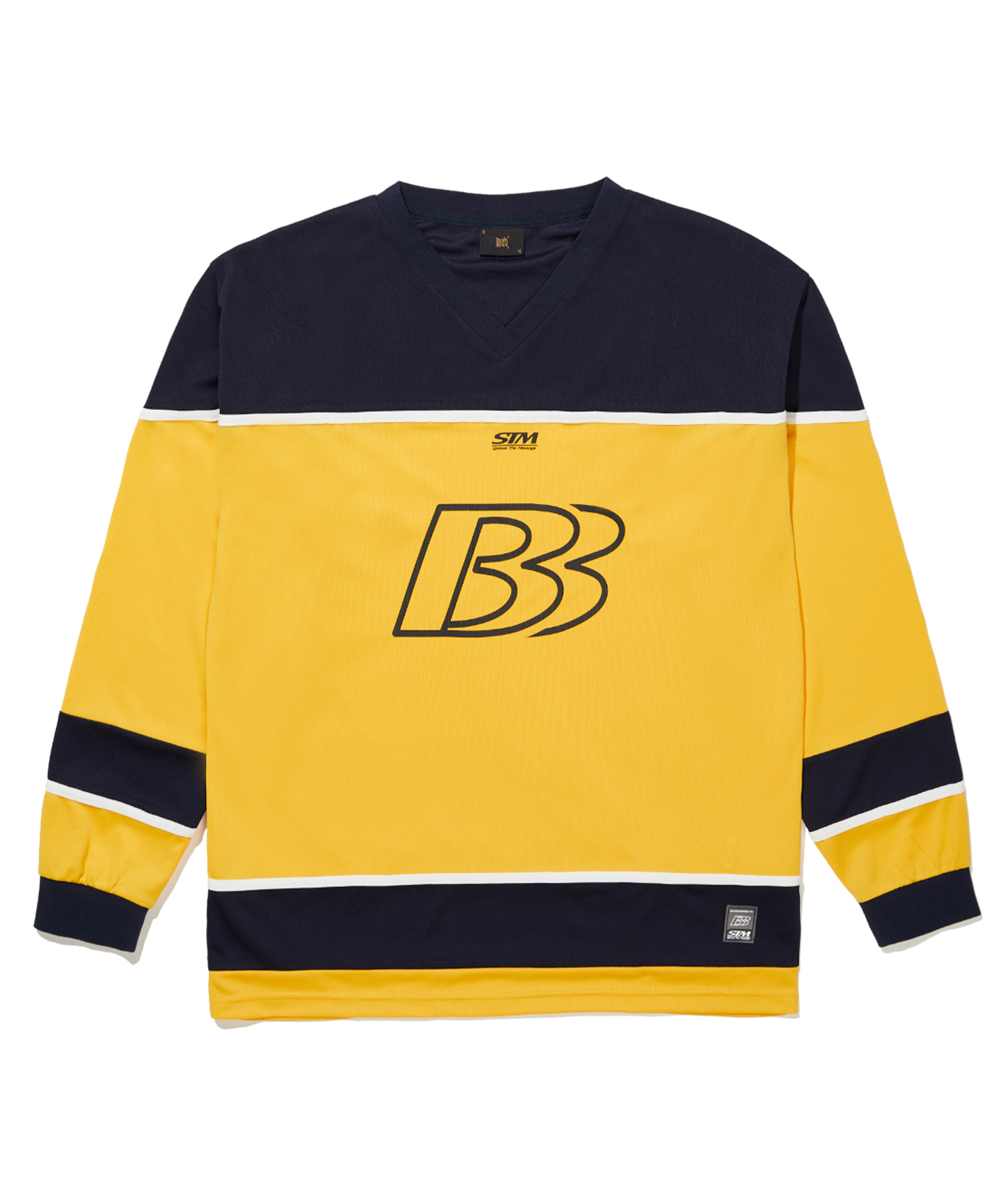 B HOCKEY LONGSLEEVE - YELLOW brownbreath