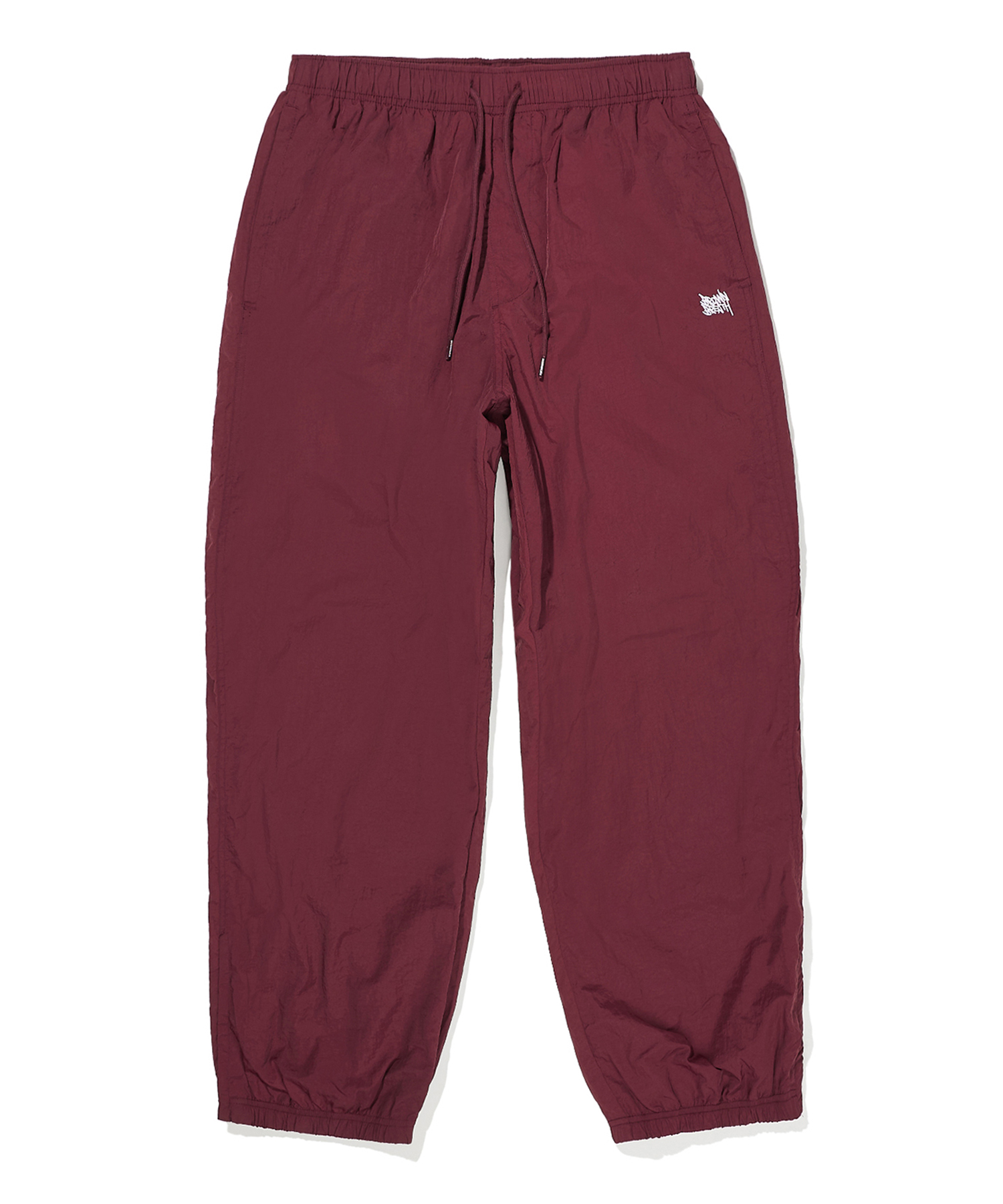 TAG TRACK PANTS - BURGUNDY brownbreath