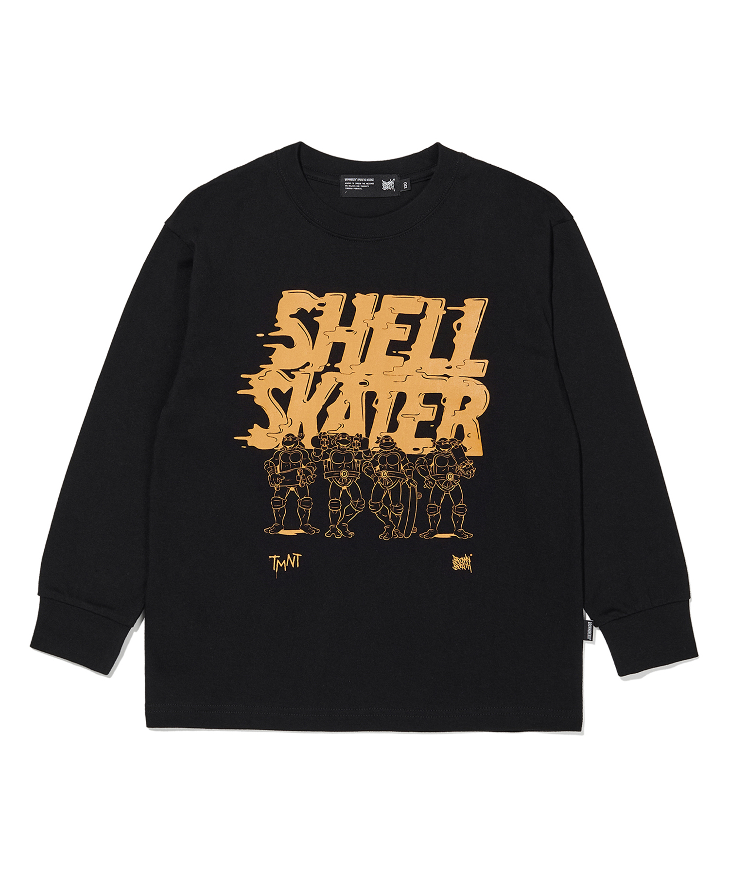 KIDS TMNT SKATER LONGSLEEVE - BLACK brownbreath