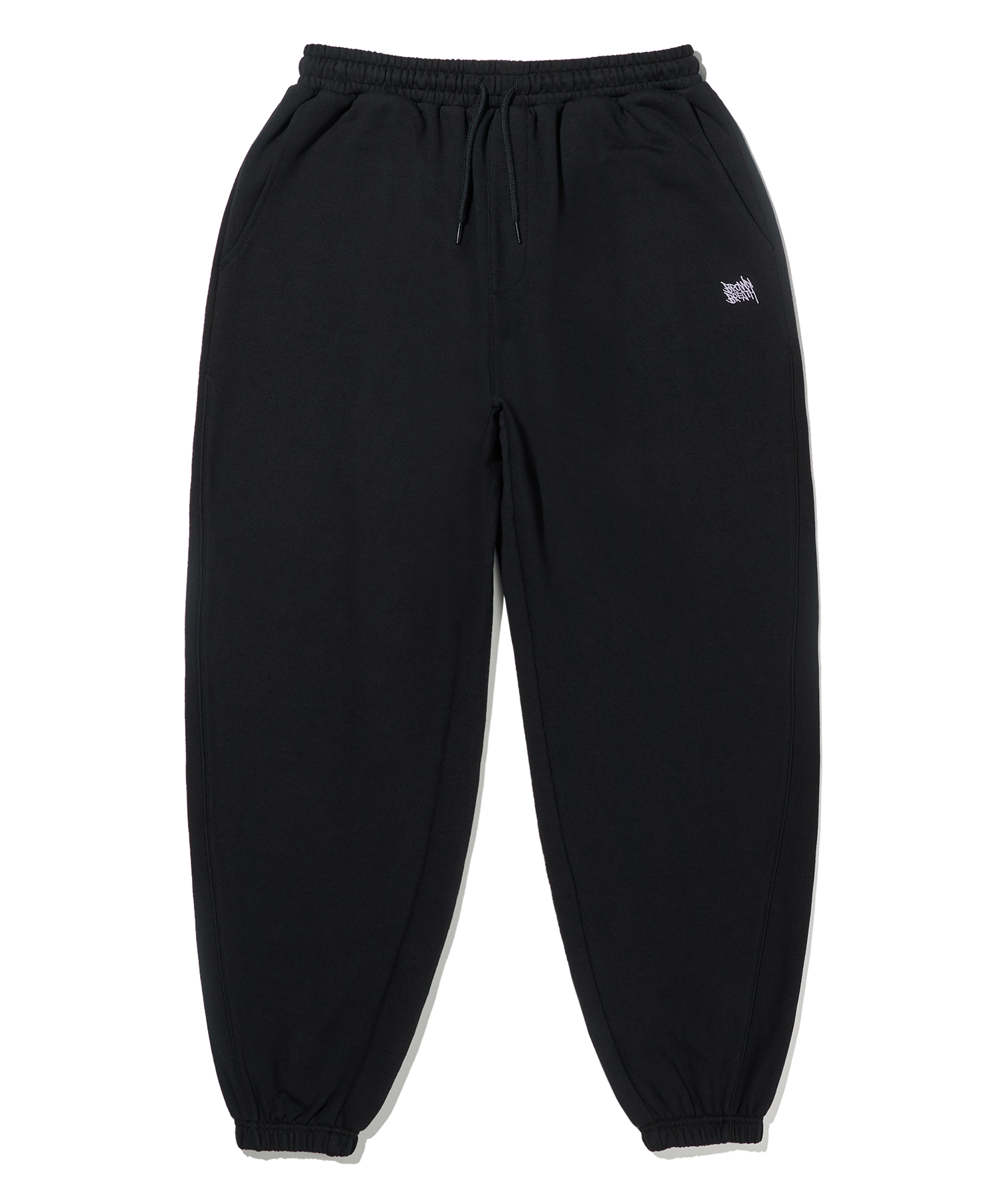 TAG SWEAT PANTS - BLACK brownbreath