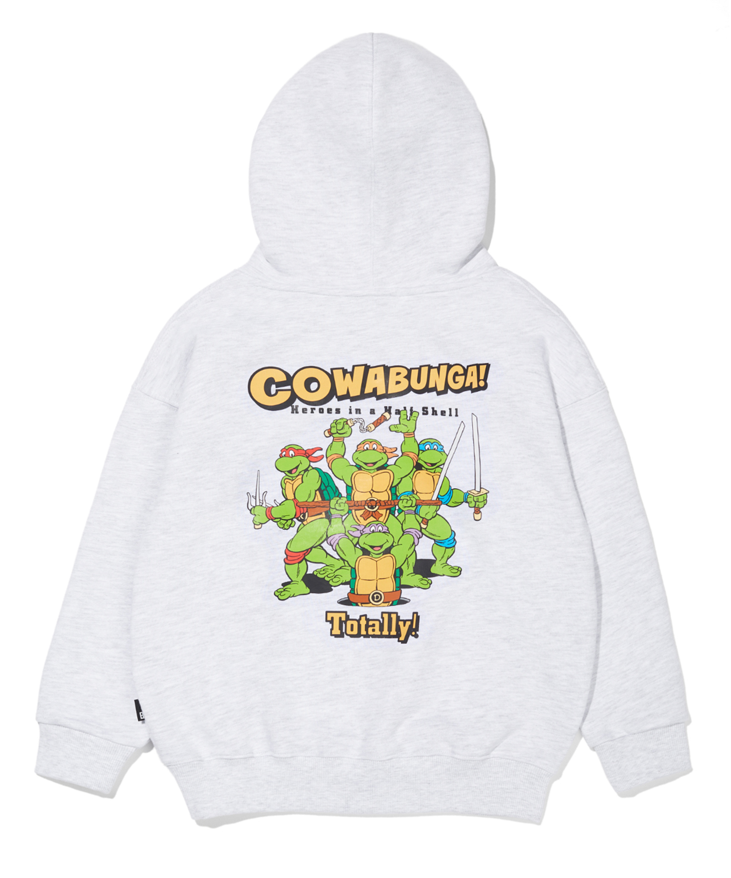 KIDS COWABUNGA HOODIE - ASH brownbreath