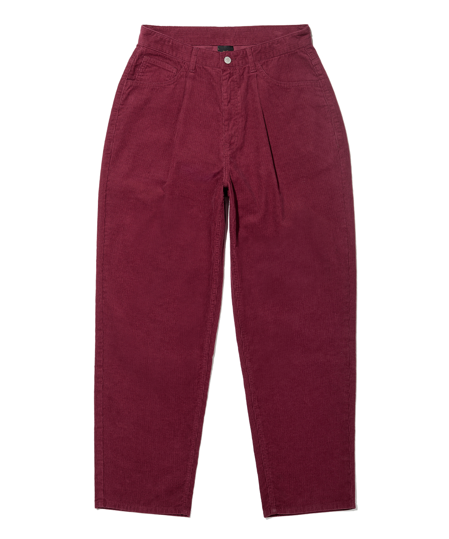 TAG COLOR CORDUROY PANTS - BURGUNDY brownbreath