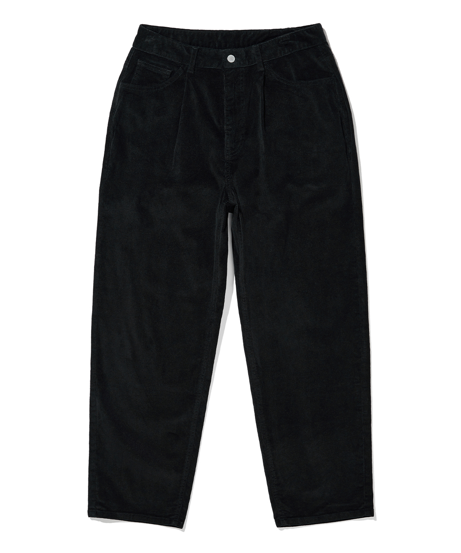 TAG COLOR CORDUROY PANTS - BLACK brownbreath