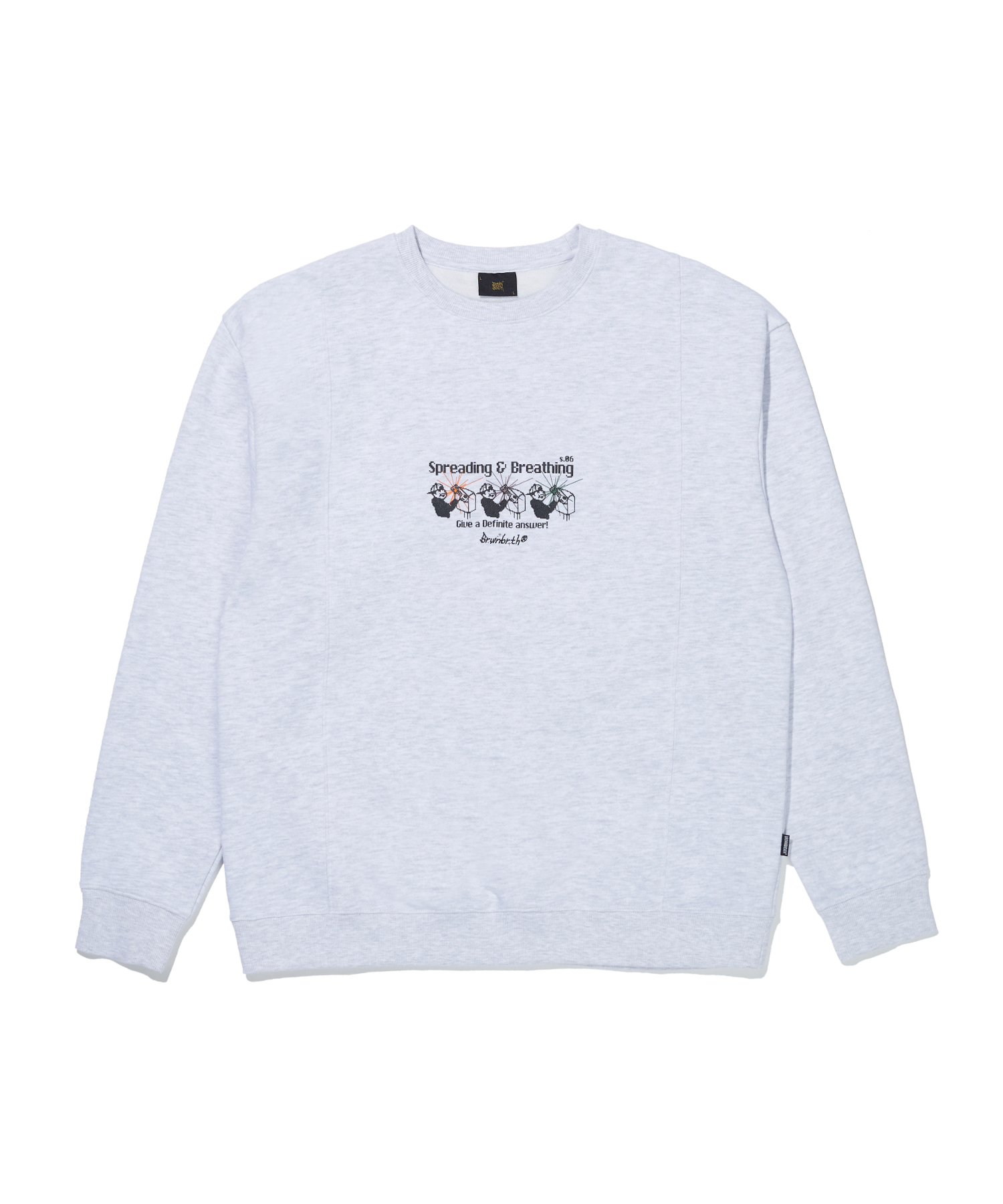 BREATHING CREWNECK - ASH brownbreath