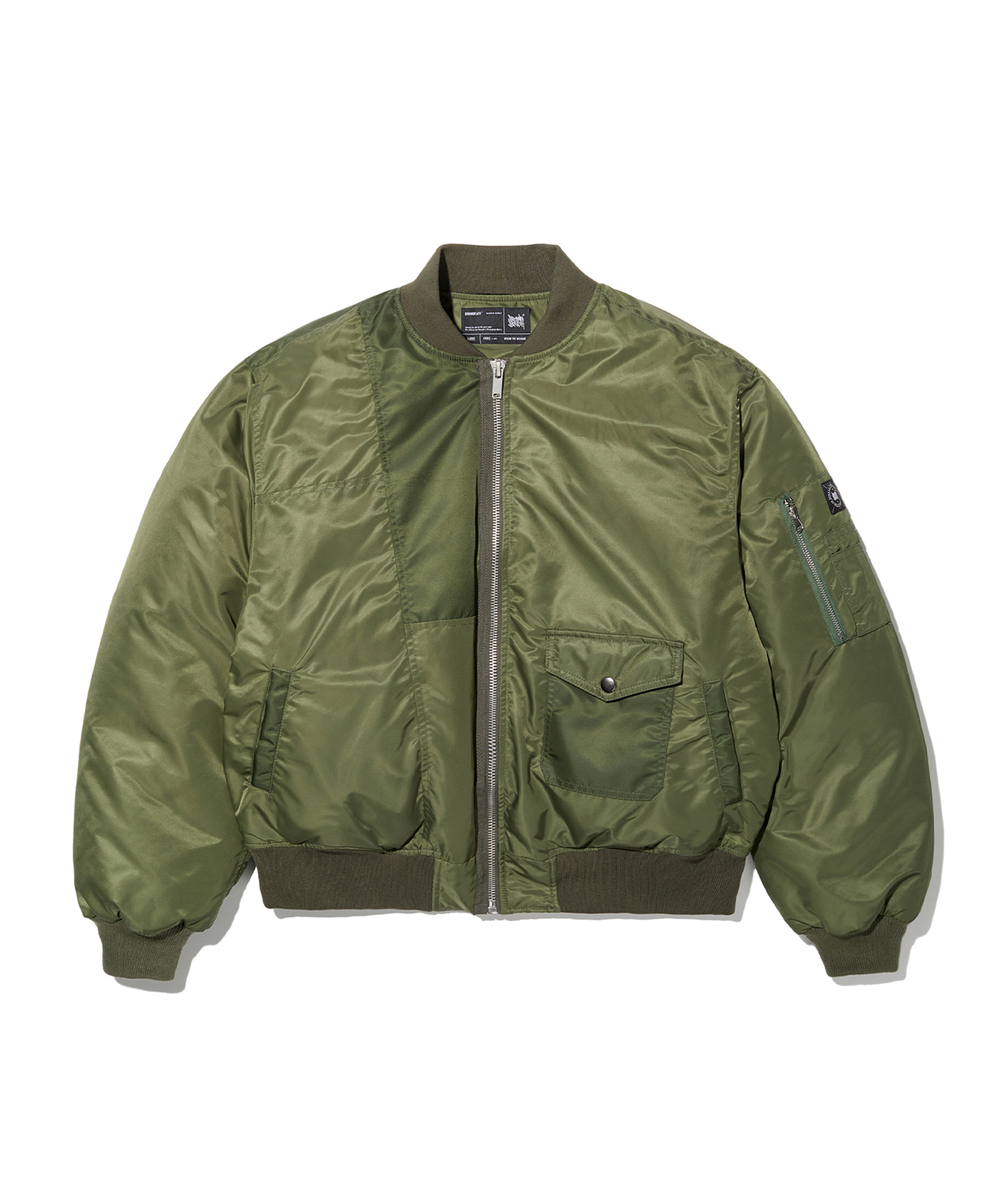 TAG MA-1 JACKET - KHAKI brownbreath