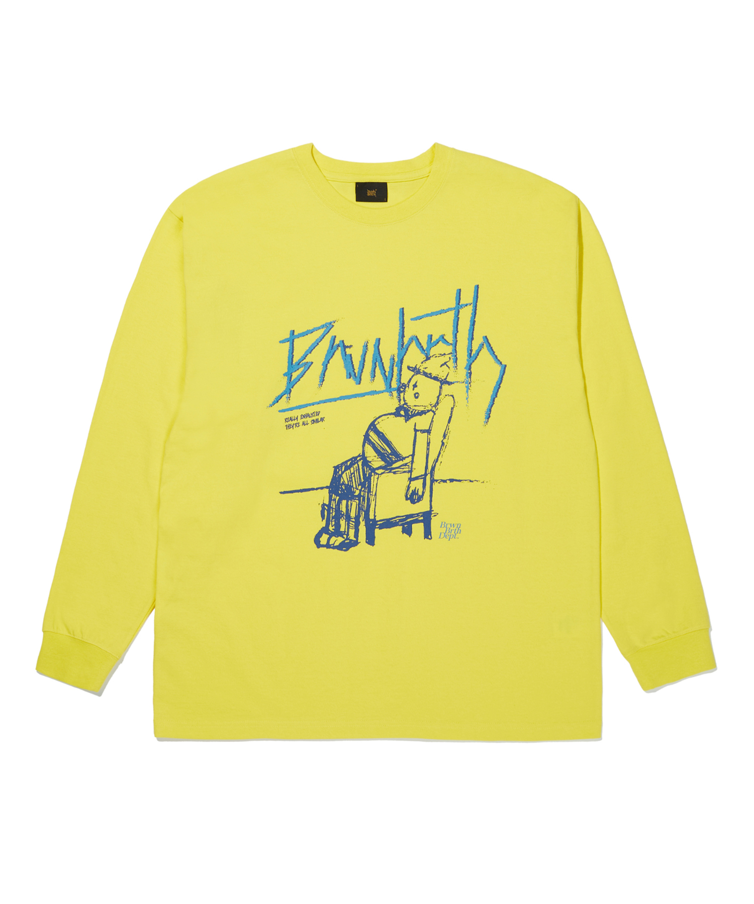 TIRED LONGSLEEVE - YELLOW brownbreath