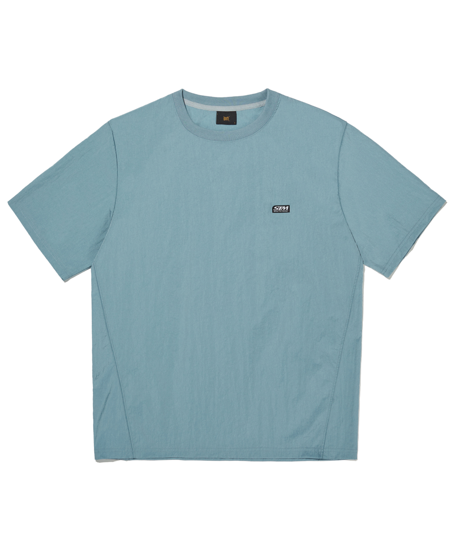 STM WOVEN CREWNECK - BLUE brownbreath