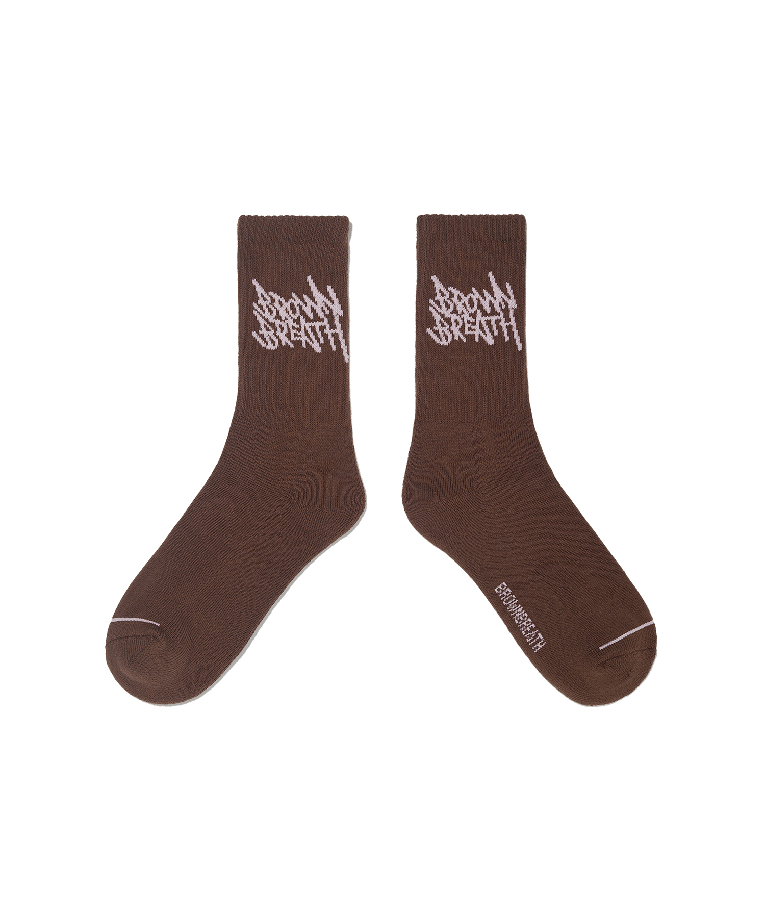 TAGGING SOCKS - BROWN brownbreath