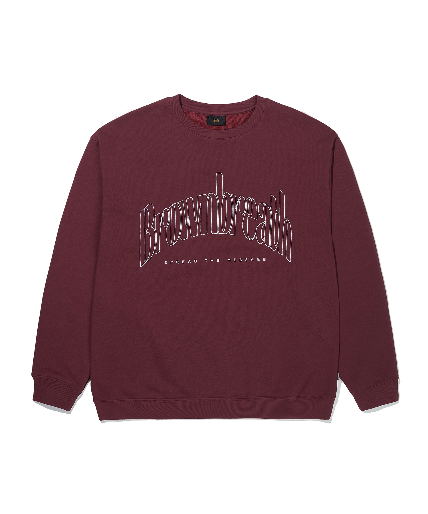 ARCH CREWNECK - BURGUNDY brownbreath