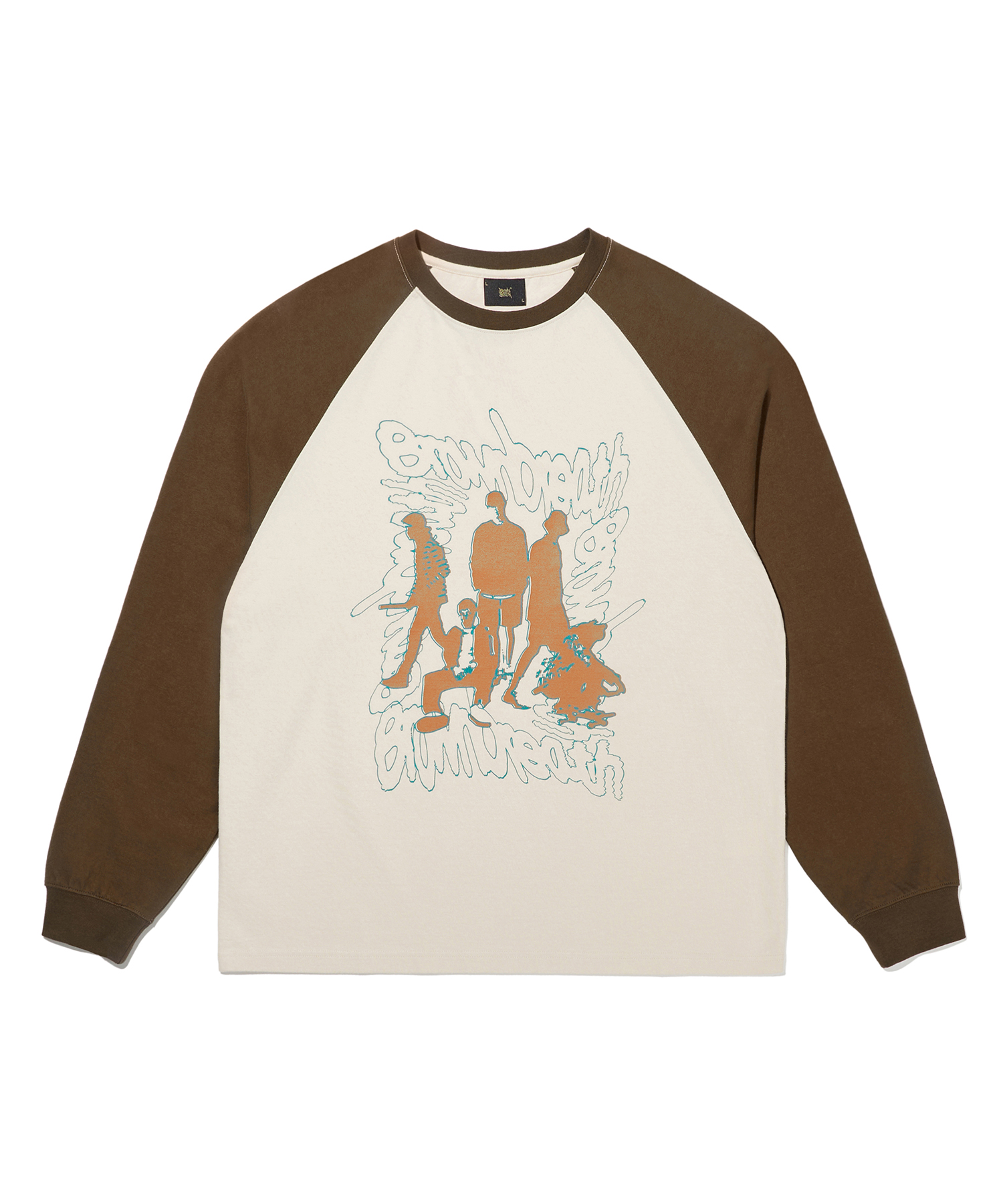 CLIQUE RAGLAN LONGSLEEVE - BROWN brownbreath