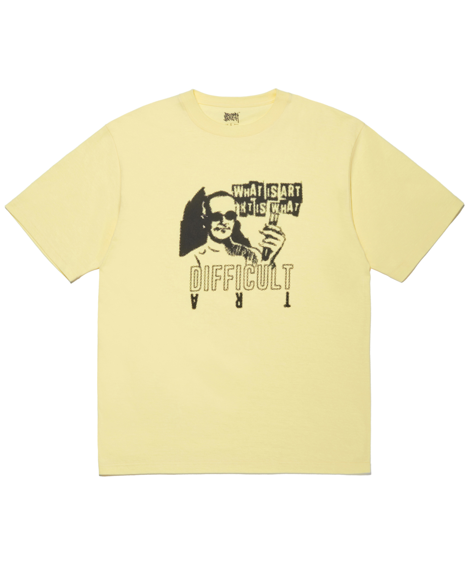 WHAT IS ART TEE - YELLOW brownbreath