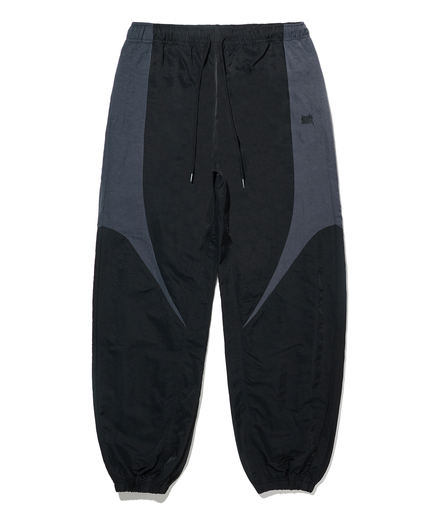 NYLON LINE PANTS - BLACK brownbreath