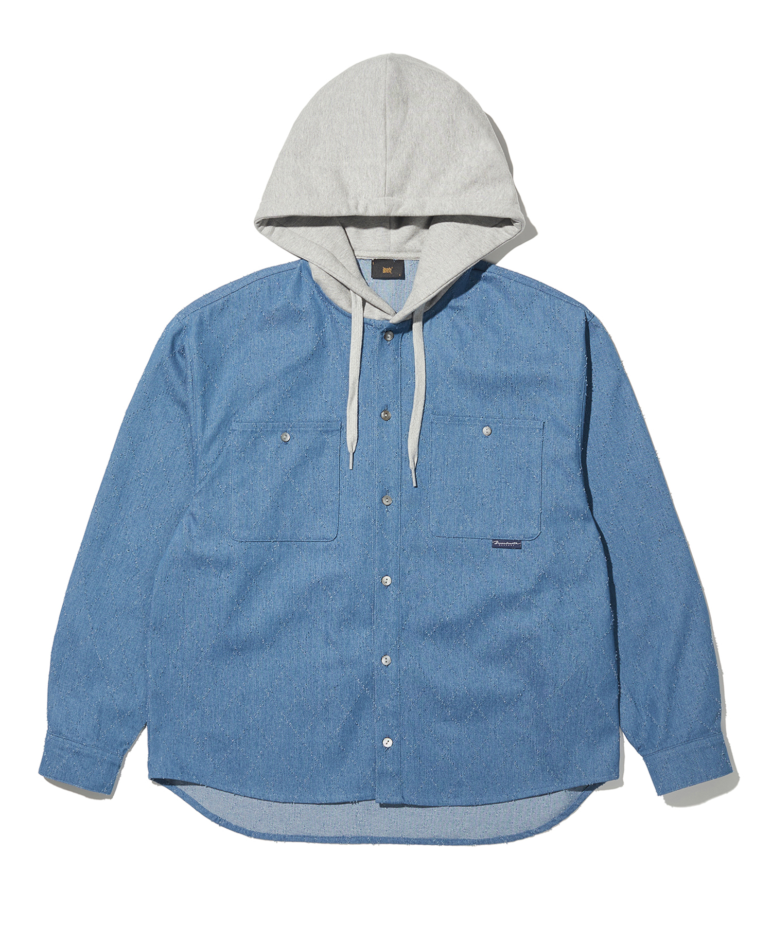 TAG RHOMBUS HOOD SHIRTS - LIGHT BLUE brownbreath