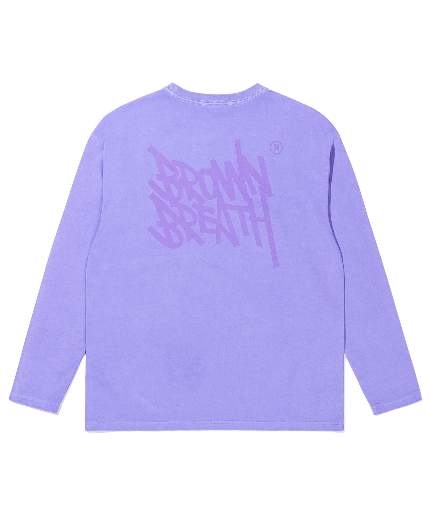 TAG PIGMENT LONGSLEEVE - PURPLE brownbreath