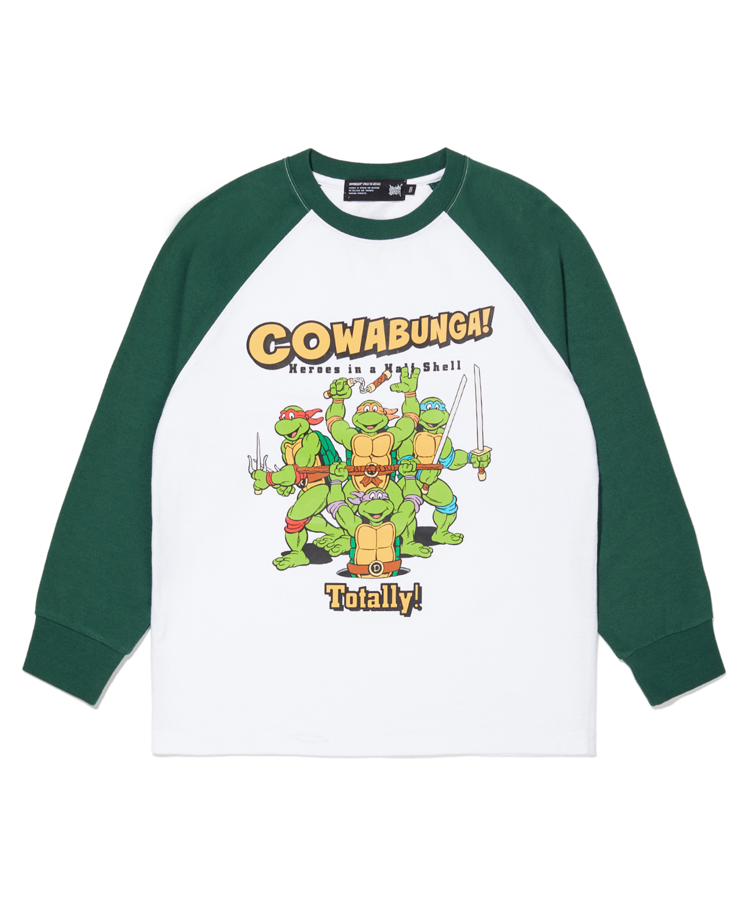 KIDS TMNT CB LONGSLEEVE - GREEN brownbreath