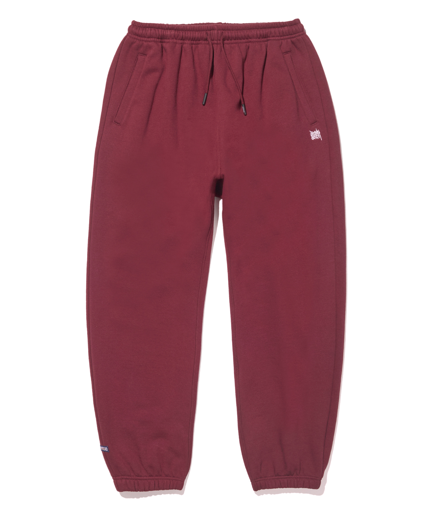 TAG SWEATPANTS - BURGUNDY brownbreath