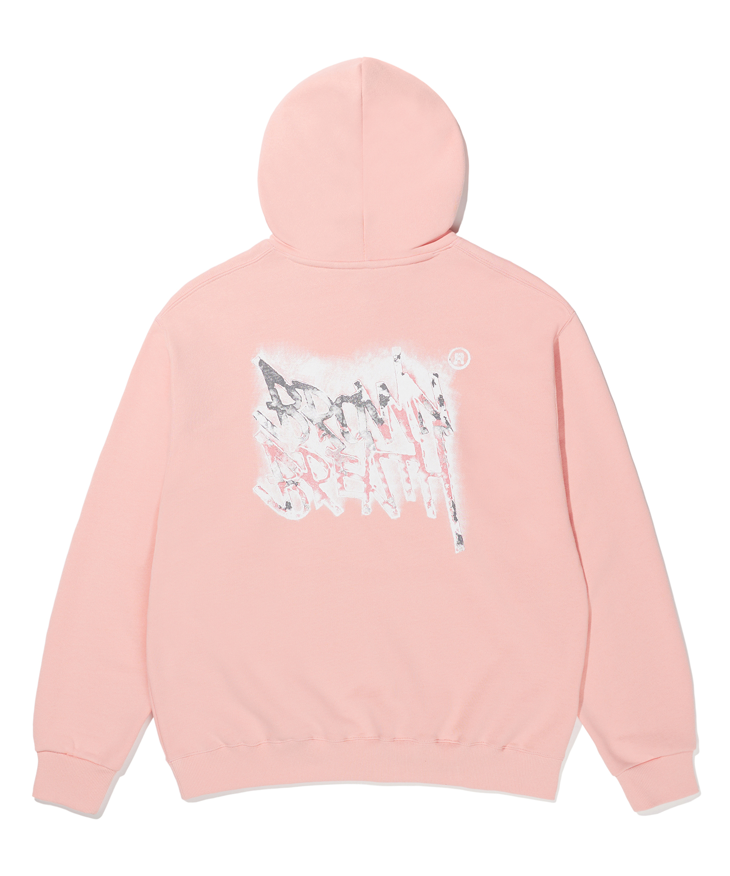 SMOKE TAG HOODIE - PINK brownbreath