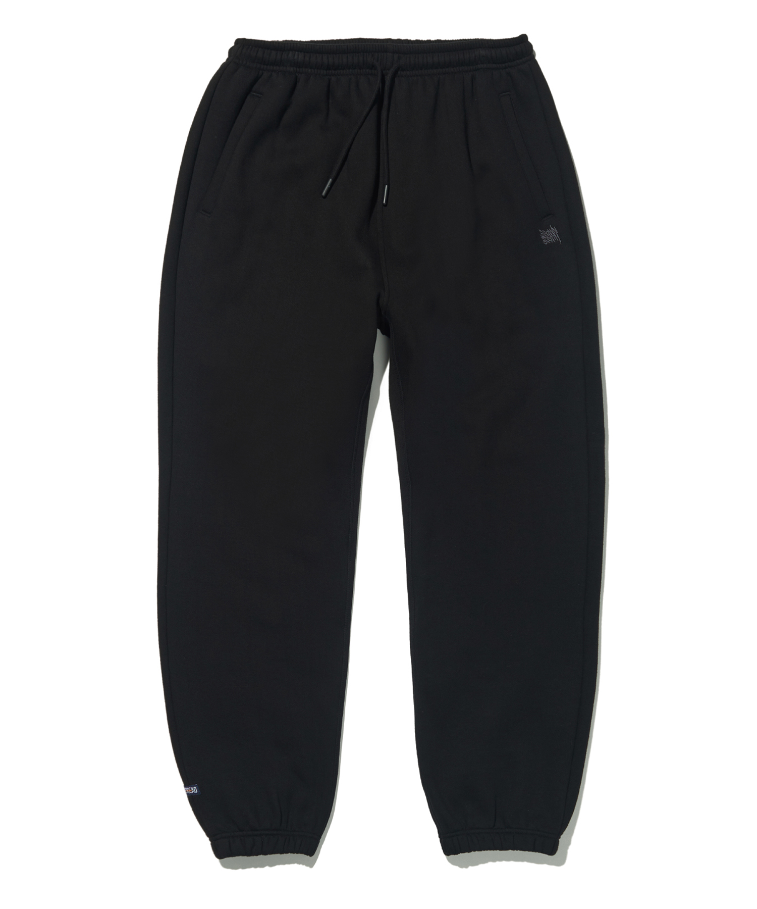 TAG SWEATPANTS - BLACK brownbreath