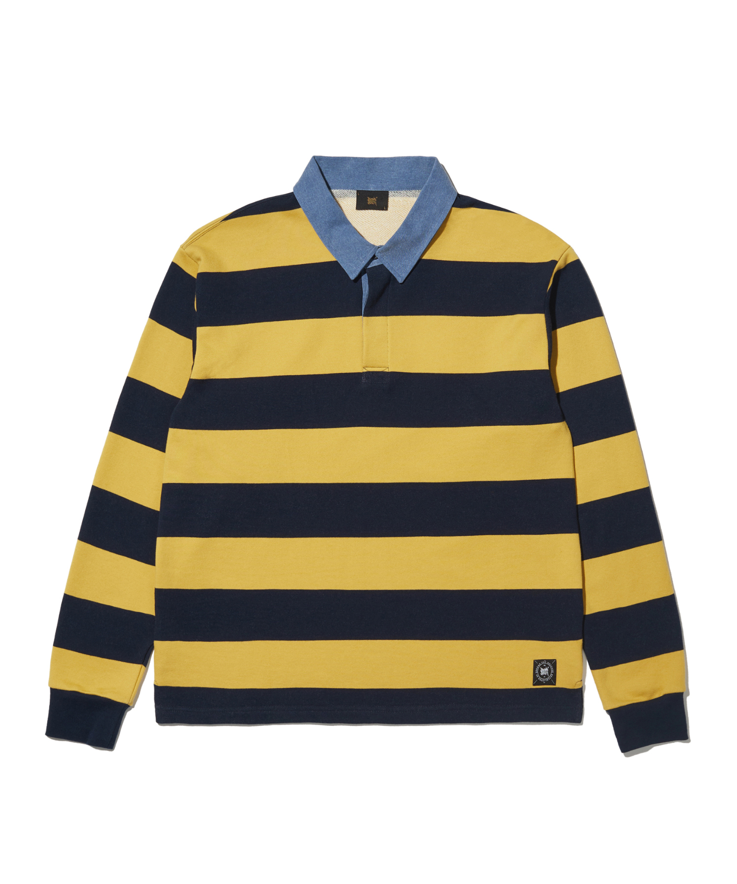 STRIPE RUGBY SHIRTS - YELLOW brownbreath