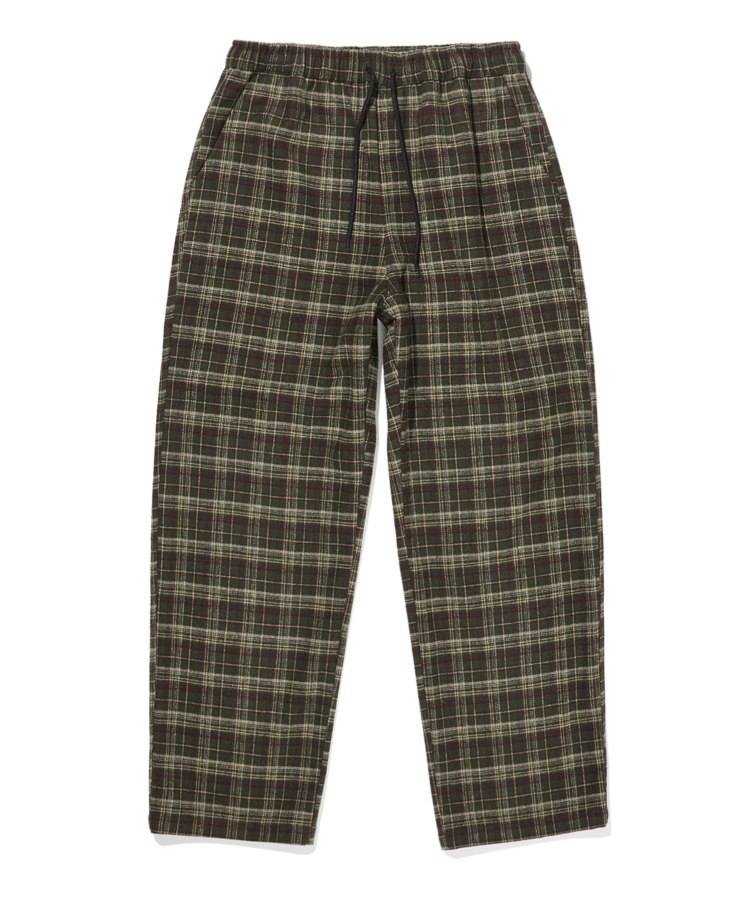 TAG CHECK PANTS - GREEN brownbreath