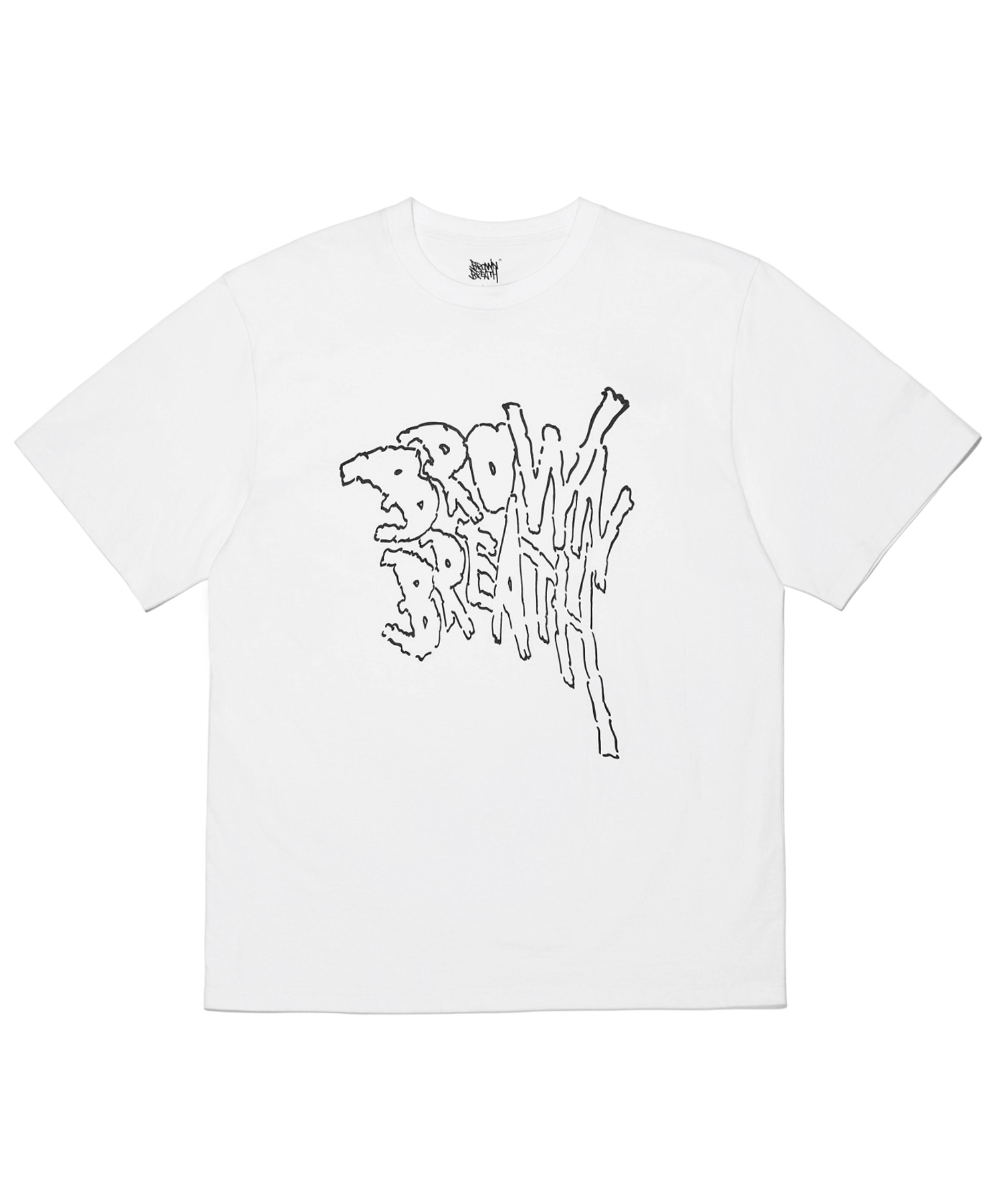 WARP TEE - WHITE brownbreath