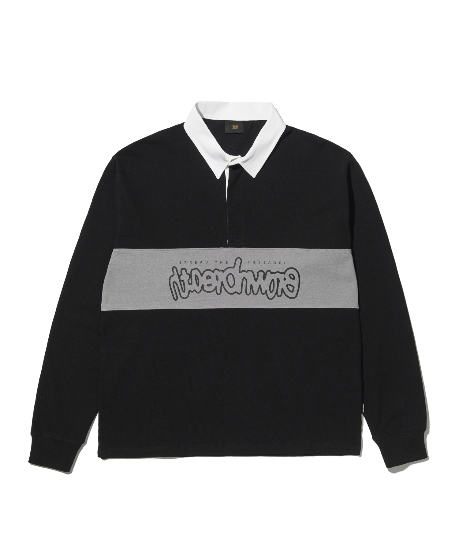 OVERTURN RUGBY SHIRTS - BLACK brownbreath