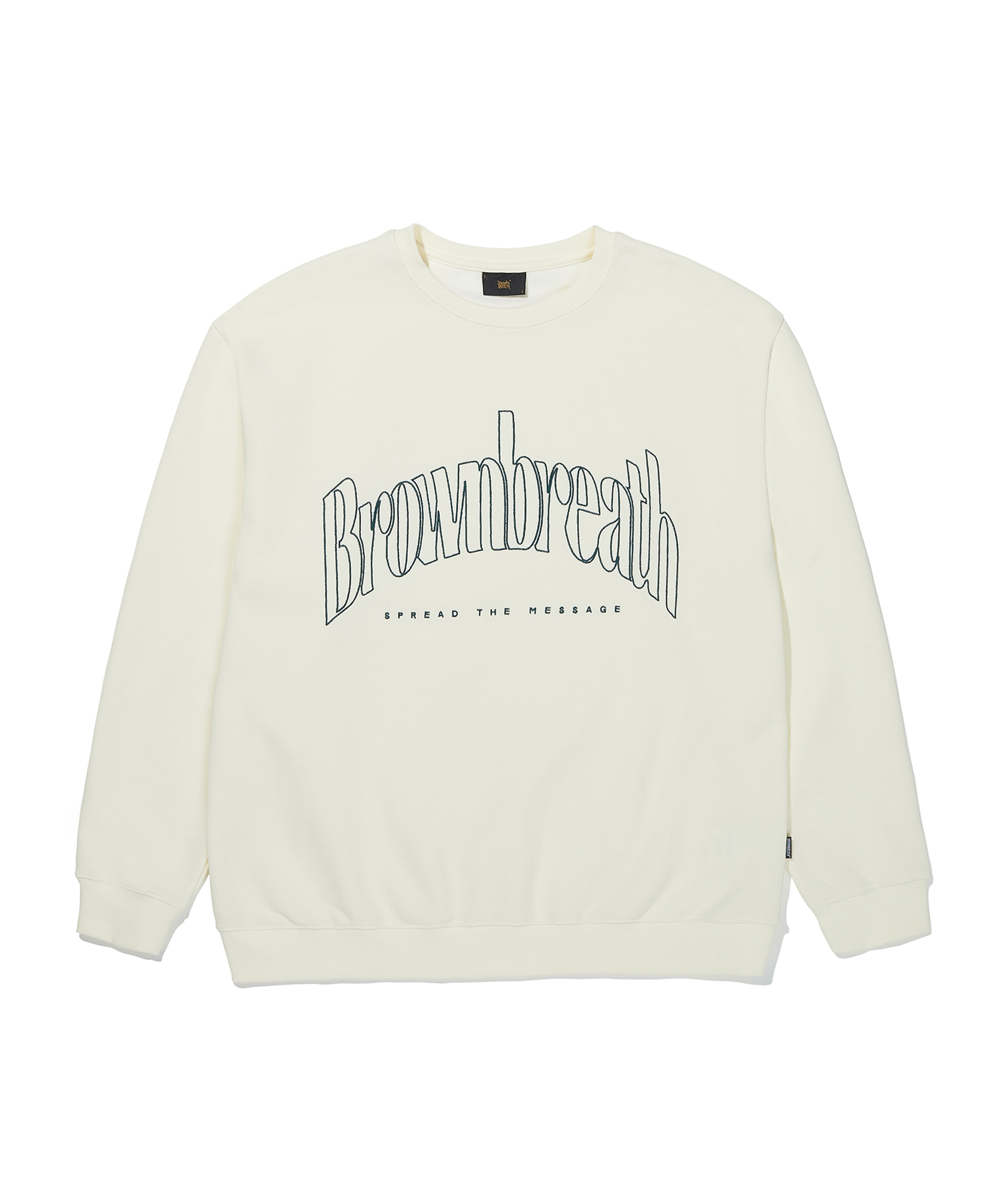 ARCH CREWNECK - IVORY brownbreath