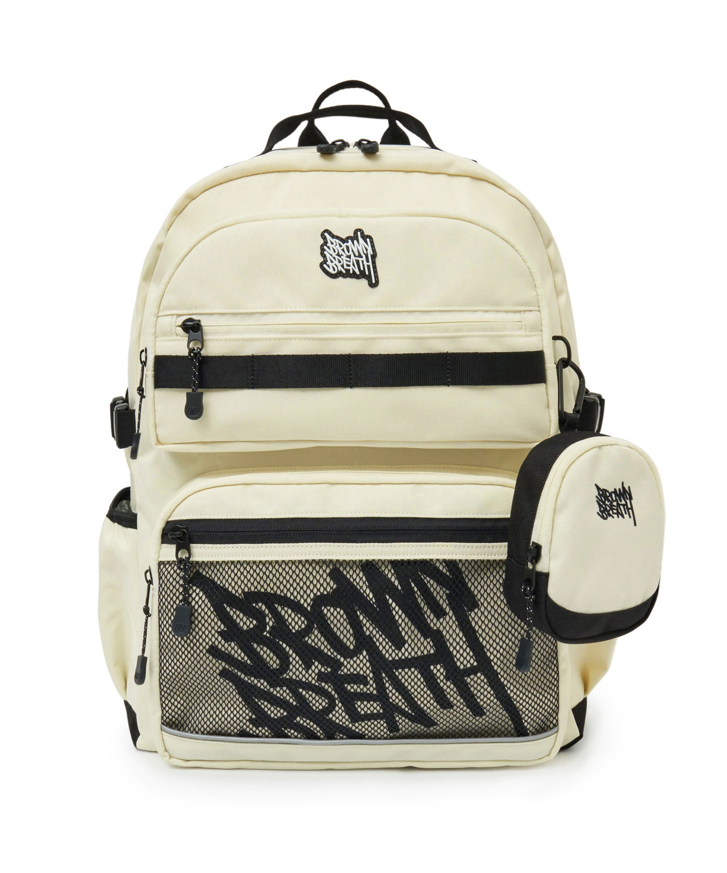 KIDS BIG TAG BACKPACK - CREAM - Brownbreath Online Store