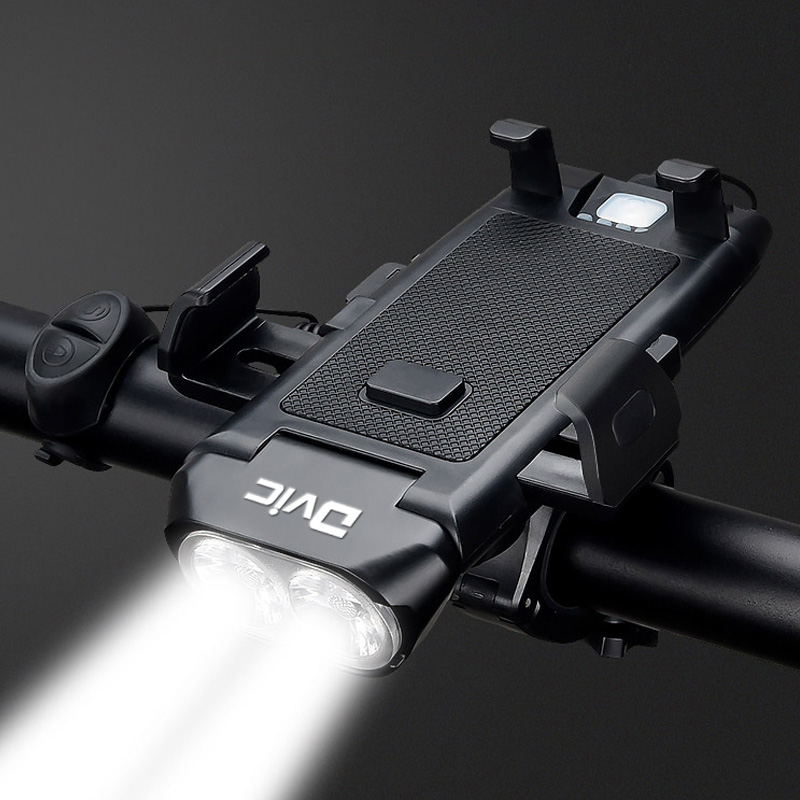 Z580 디빅 D4 더블 전자벨 자전거 라이트 핸드폰 거치대 전조등 - 리퍼(전자벨 작동안됨 핸드폰거치대 라이트사용가능)