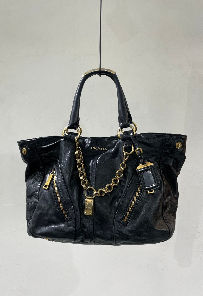 PRADA - Patent Leather Shoulder Bag