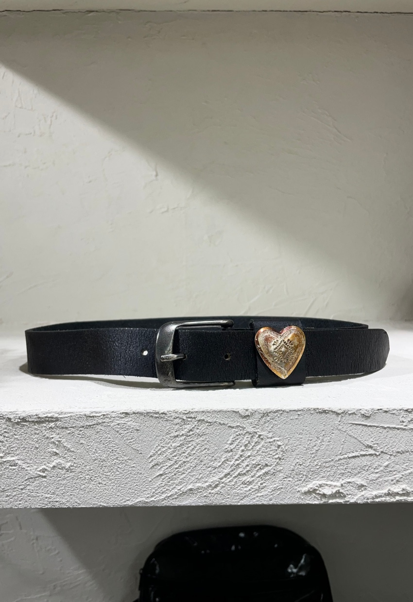 Vintage Heart Leather Belt