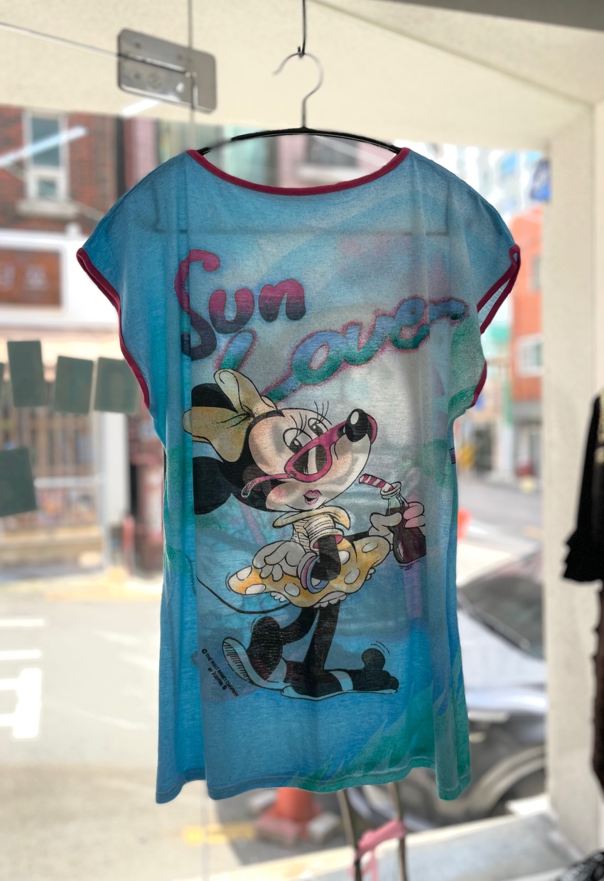 Old Disney Mickey &amp; Minnie Top