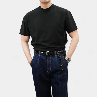 [쿨 에어리 기능성 원단] 쿨메쉬 머슬핏 숏슬리브 티셔츠 (3 color)
