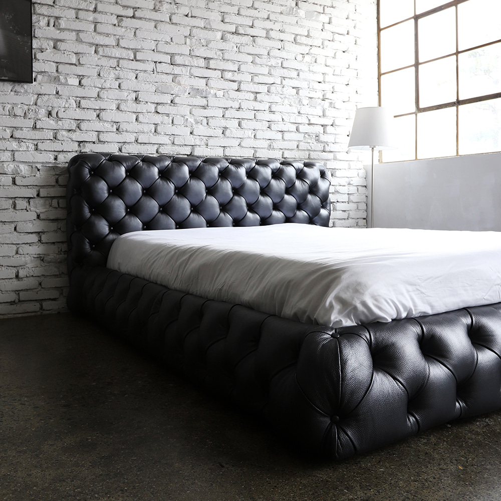 Pamela Black Pearl Bed Frame CL372끌레오 CLEO