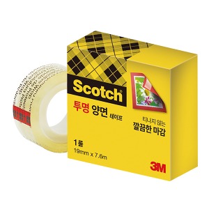 3M 스카치 투명양면테이프리필 665 18mmx7.6M