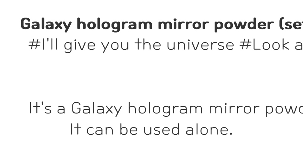 Clodi Galaxy Hologram Mirror Powder 2 Set Clodi Galaxy Hologram Mirror Powder 2 Set