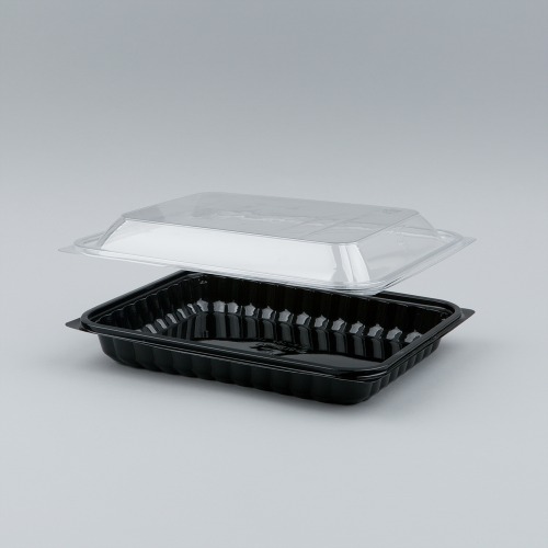 일회용 반찬용기 샐러드포장 DL-218-1 블랙 300개세트