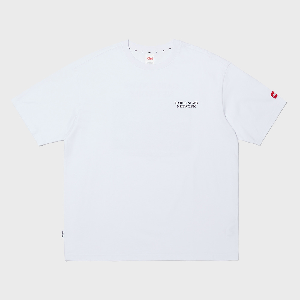 CNN MIC GRAPHIC T-SHIRT WHITE