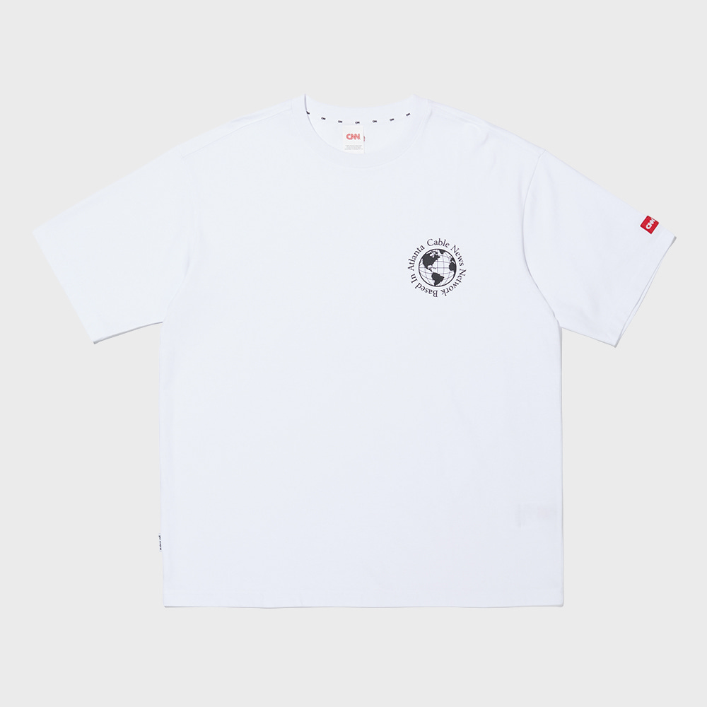 CNN LETTERING T-SHIRT WHITE