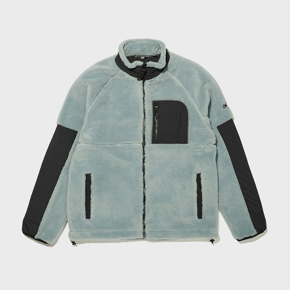 TRAVEL FLEECE ZIP-UP JACKET SKY BLUE