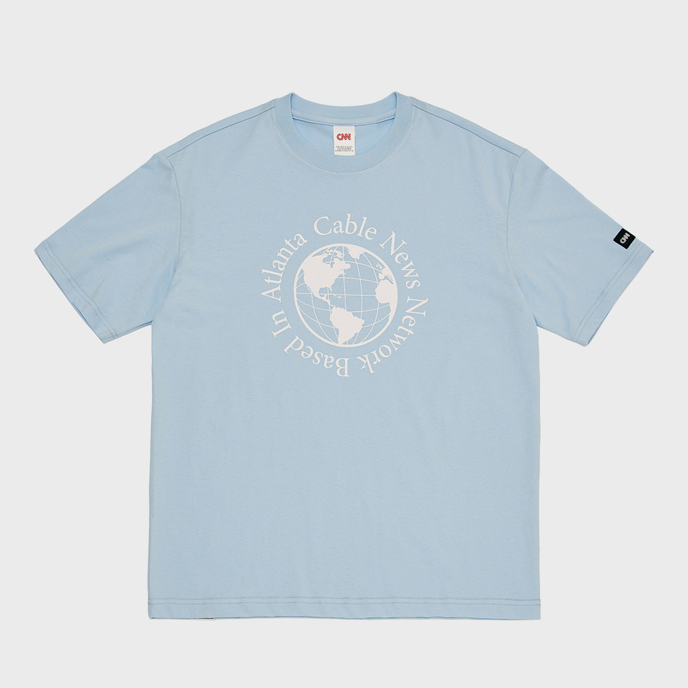 STYLE GLOBE GRAPHIC T-SHIRT SKY BLUE