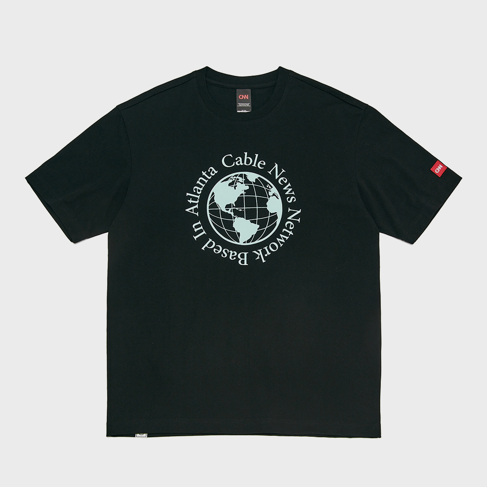 STYLE GLOBE GRAPHIC T-SHIRT BLACK