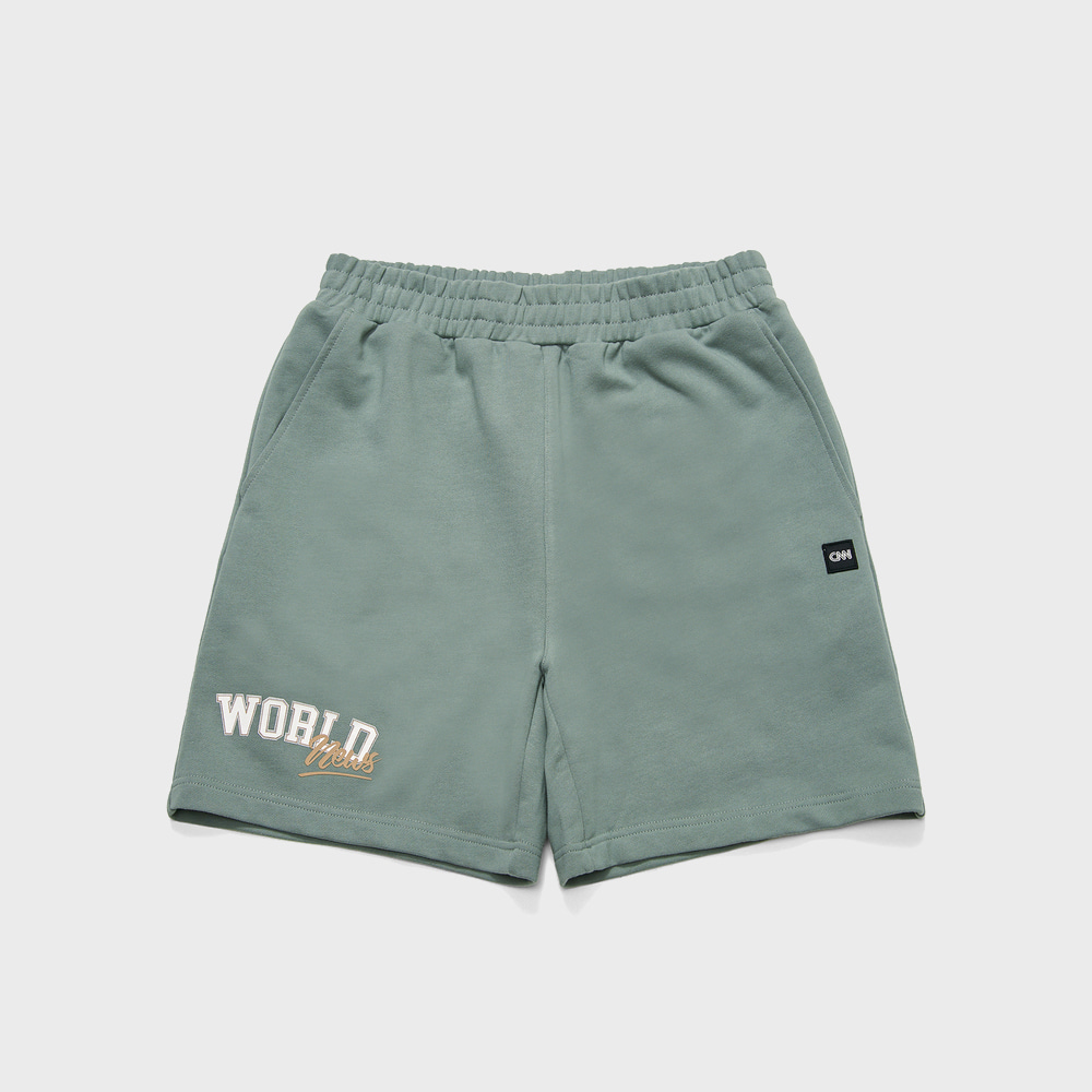 STYLE WORLD SWEAT SHORTS DARK MINT